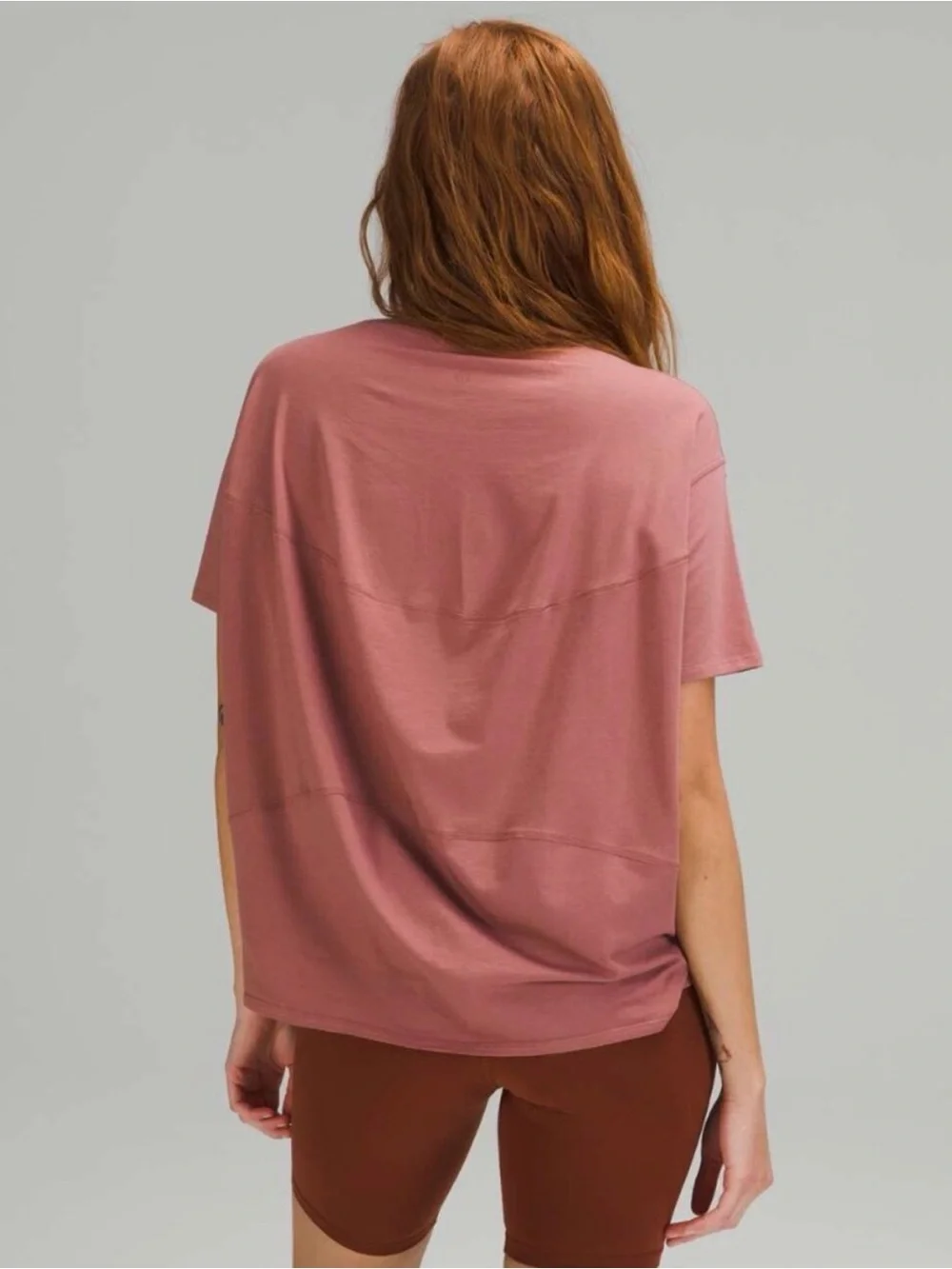 lululemon Back in Action Short Sleeve Shirt Spiced Chai Size 4